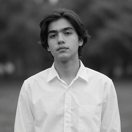 Monochrome Portrait of a Young Man