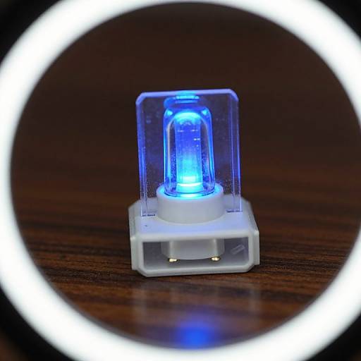 Macro Blue LED Diode Photography