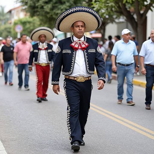 Mexican Parade Costume on Street