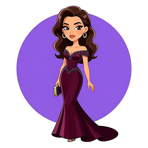 Elegant Burgundy Velvet Mermaid Dress