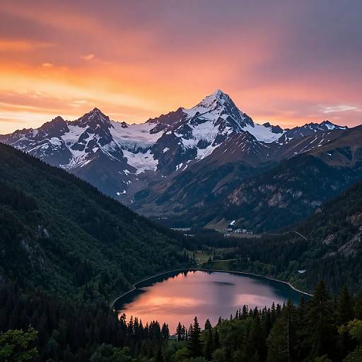 Majestic Sunrise Mountain Landscape