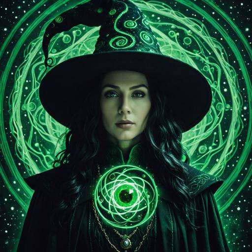 Eldritch Mage with Glowing Cosmic Orb