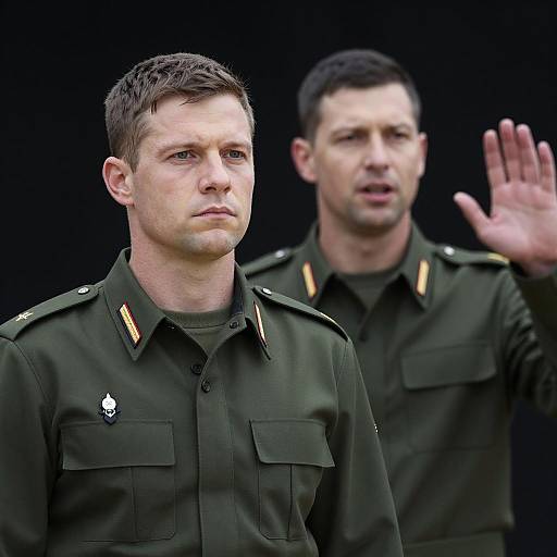 Two Men in Military Uniforms