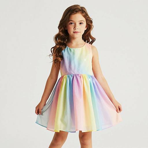 Colorful Child Disco Girl