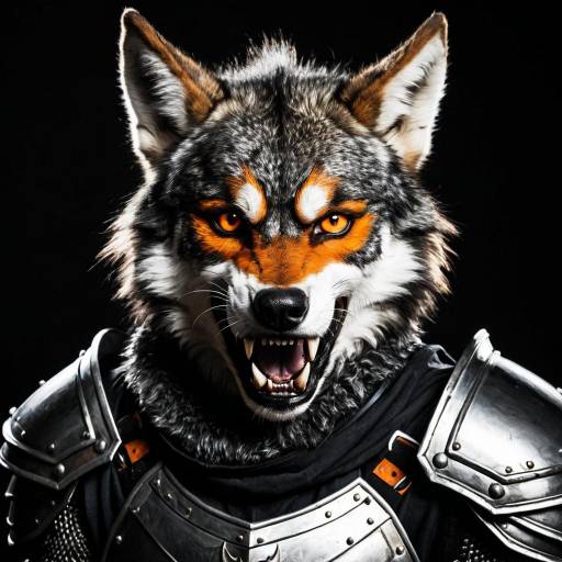 Furry Wolf Warrior in Armor