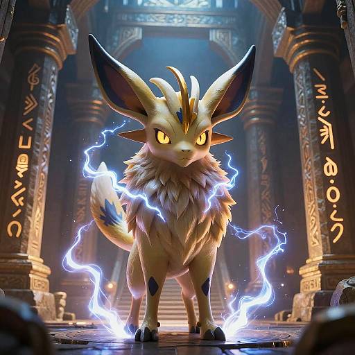 Zeraora in Mystical Ancient Temple