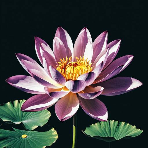 Radiant Lotus Flower Artwork
