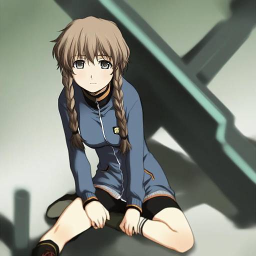 Illustration of Amane suzuha, steins;gate in the style of Sakaki imasato