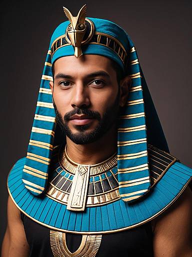 Man in Modern Egyptian Costume Headshot
