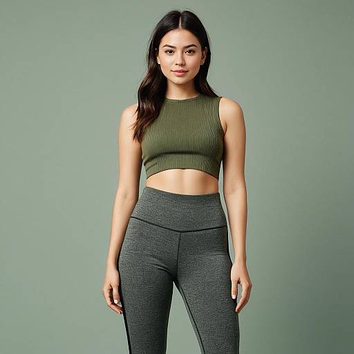 Modern Casual Olive Green Outfit