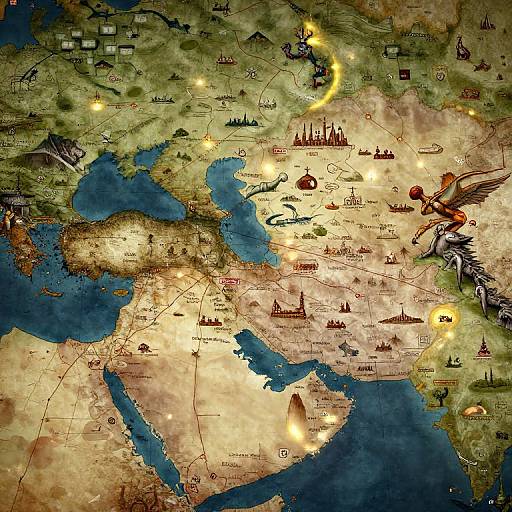 Fantasy Map of Alexander's Conquests