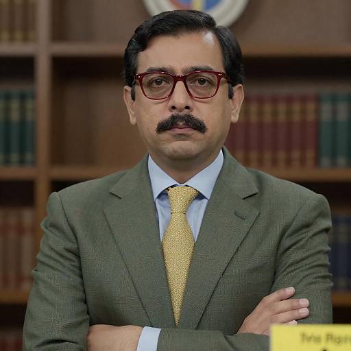 Serious Man in Stylish Checkered Suit