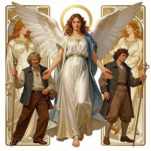 Biblically Accurate Angel Illustration