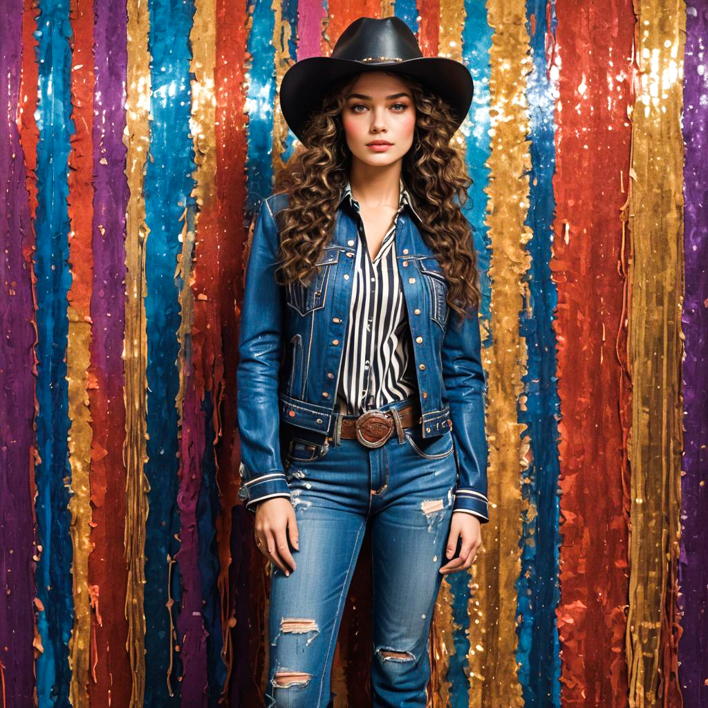 Stylish Western Vibes: Confident Cowgirl