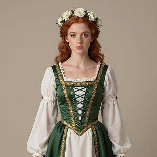 Elegant Irish Fairy Tale Cosplay Portrait