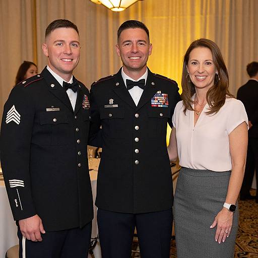 Military Ball Camaraderie at Joint Base