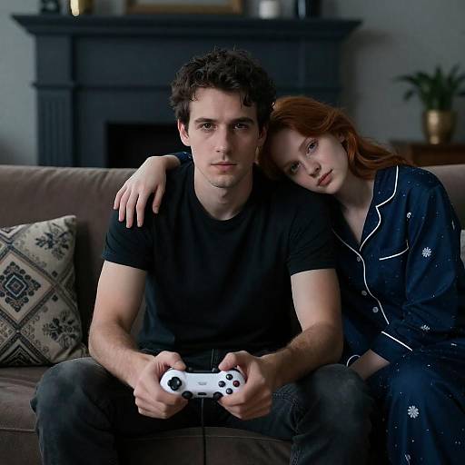 Cozy Evening Gaming with Loved Ones