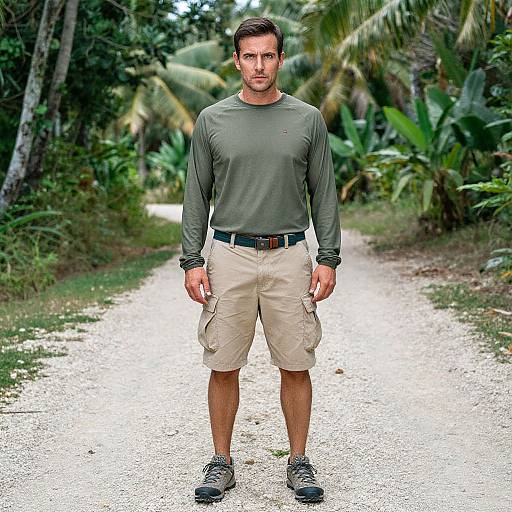 Man Hiking in Lightweight Outdoor Gear