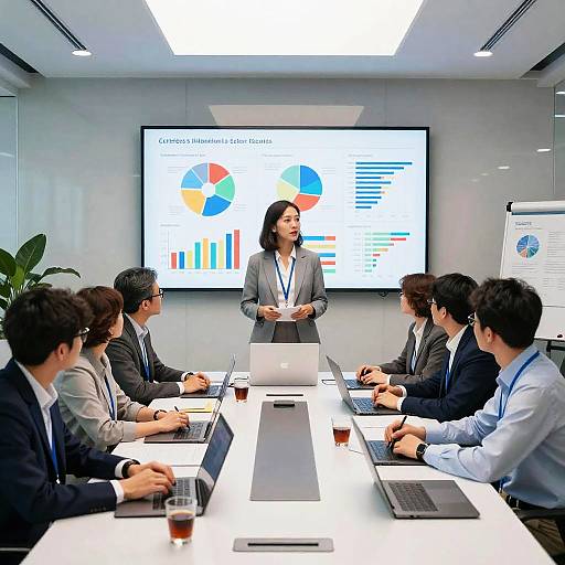 Diverse Experts Collaborating in Futuristic Office
