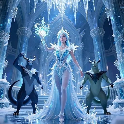 Ice Gym Leaders in Frozen Palace