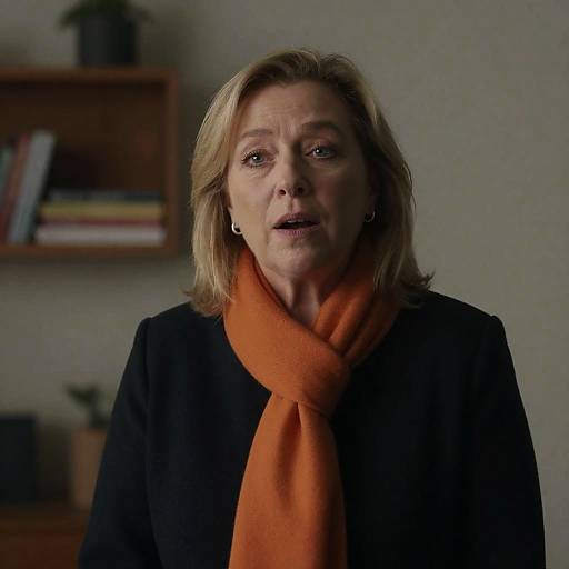 Dimly Lit Portrait of a Woman