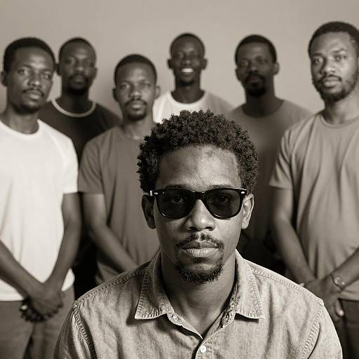 Sepia Portrait of African-American Men