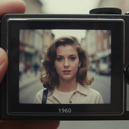 Retro Camera Portrait with Vintage Filter
