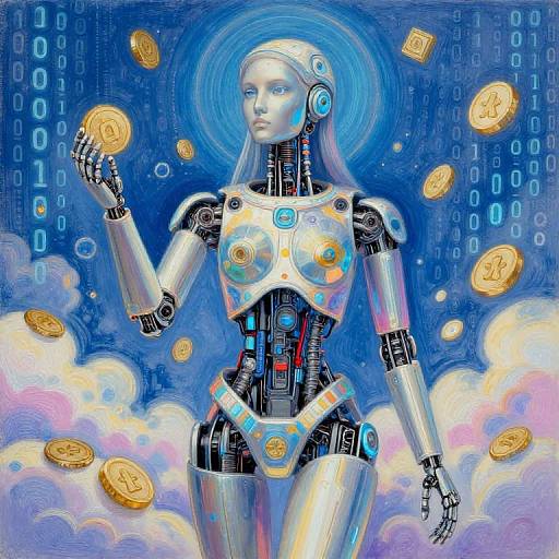 Delphic Oracle Robot with Blockchain Tokens