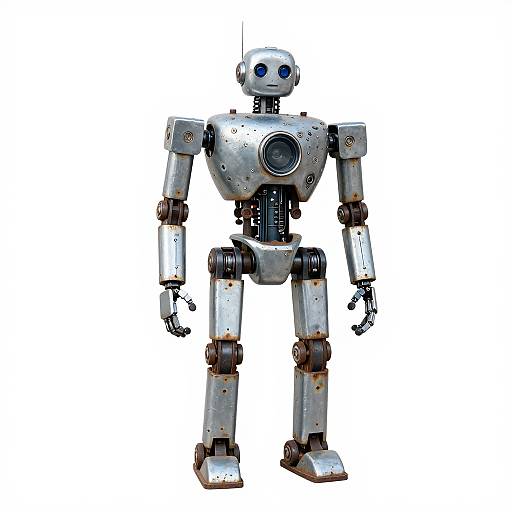 Realistic Rusted Tin Robot Full Body