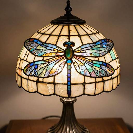 Surreal Tiffany Lamp Dragonfly Fusion