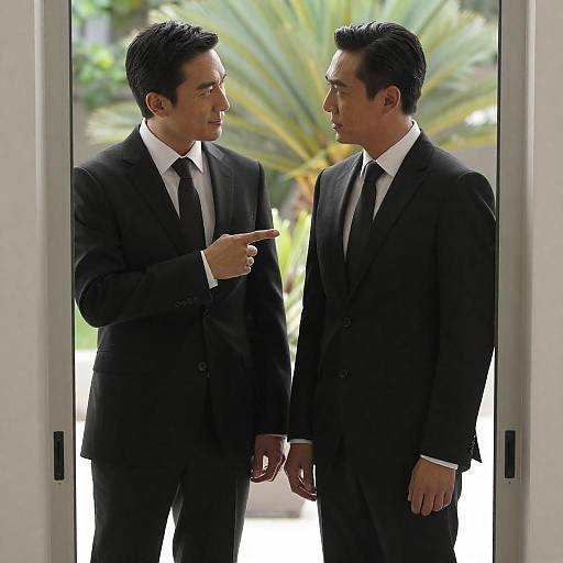 Intense Standoff Through Glass Door