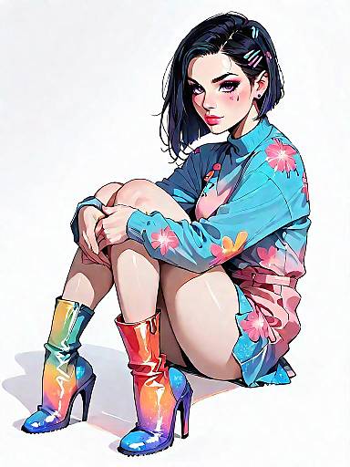 Playful Pop Art Fashion Illustration