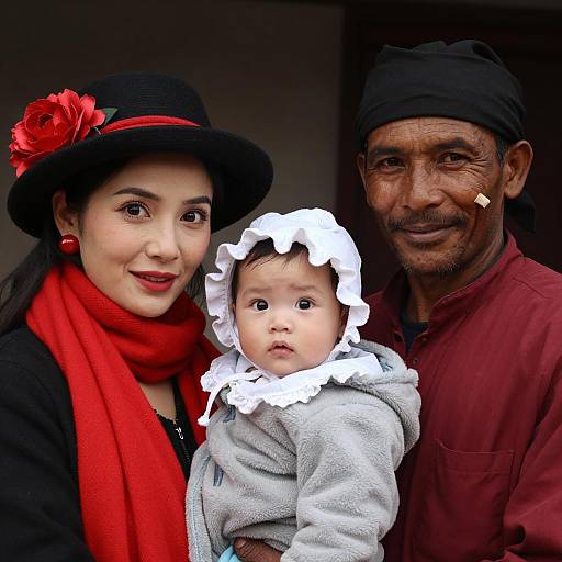 Family Moment: A Colorful Portrait