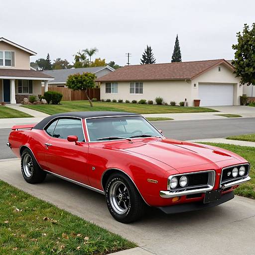 1969 Red Pontiac Firebird Classic