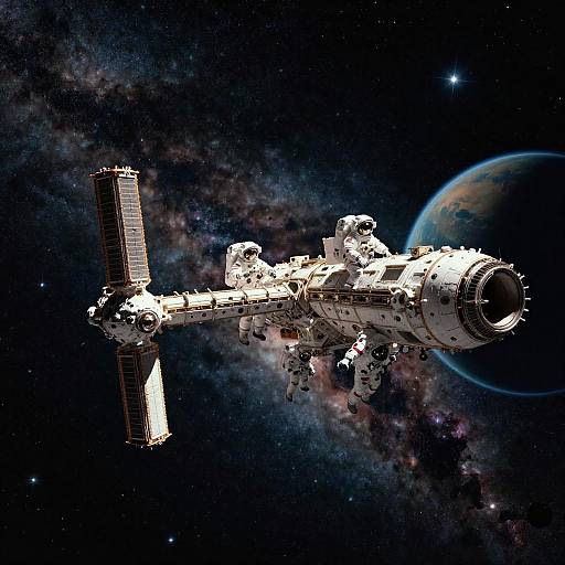 Epic Space Station EVA at Nebula