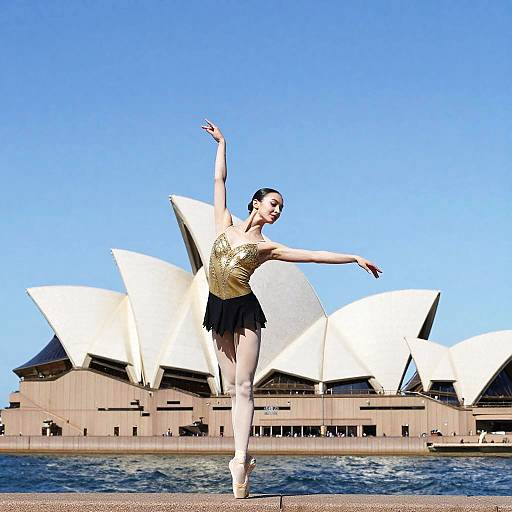 Ballet Dancer in Front of Sydney Opera House