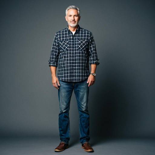 Stylish Middle-Aged Man in Casual Outfit