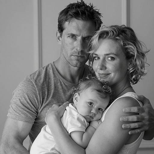 Family Portrait in Black and White