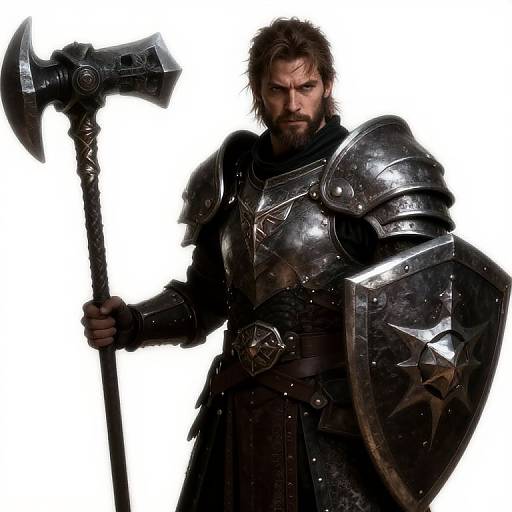 Dark Fantasy Paladin with Flail