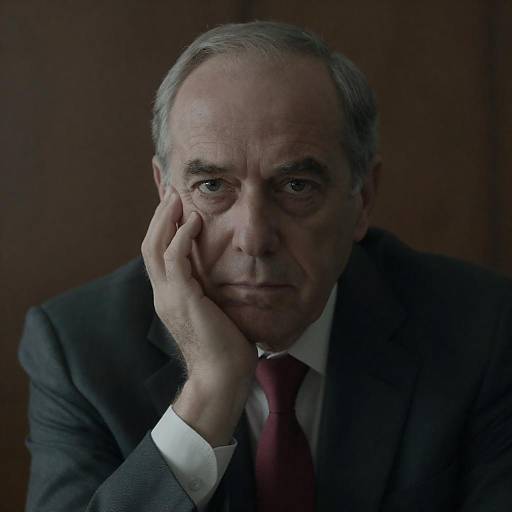 Moody Portrait of Older Man