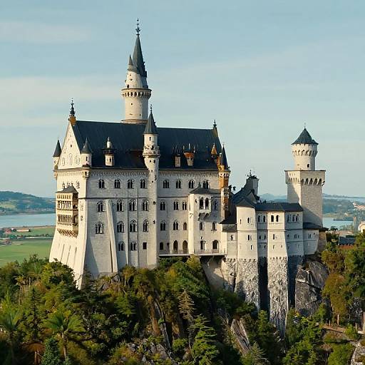 Hyper-realistic Castle on Rocky Hill