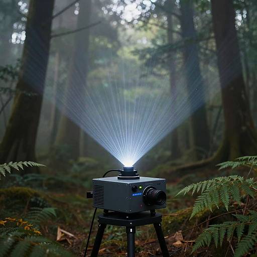 Ethereal Forest with Infinite Depth Lines