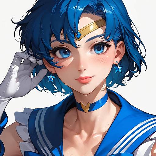 Sailor Mercury in Magical Girl Portrait