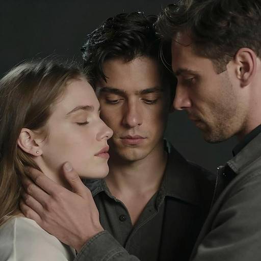 Dramatic Portrait of Three People