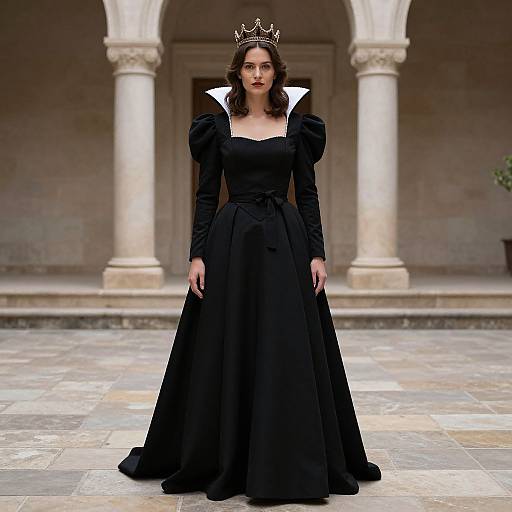 Queen in Elegant Night Costume
