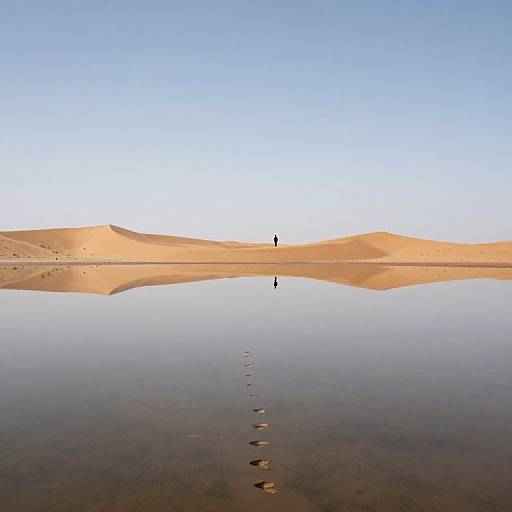 Desert of Floating Water Mirrors