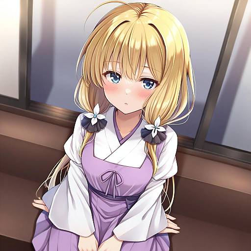 Illustration of Hamazura shiage, toaru majutsu no index in the style of Jiino