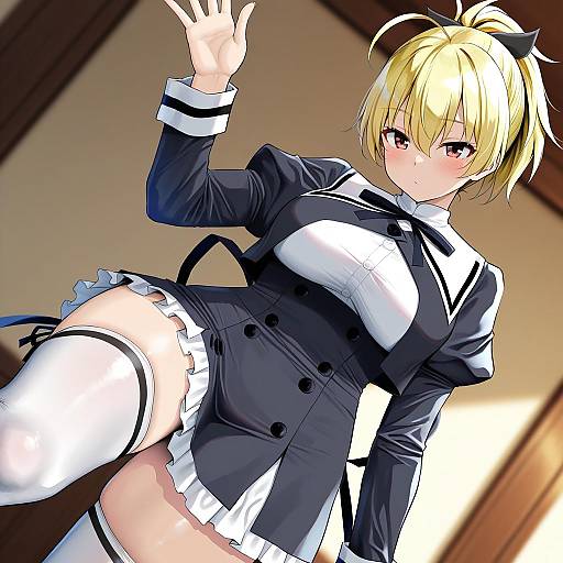 Illustration of Andou tazusa, assault lily in the style of Oekakizuki