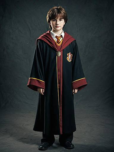 Boy in Gryffindor Robe Costume