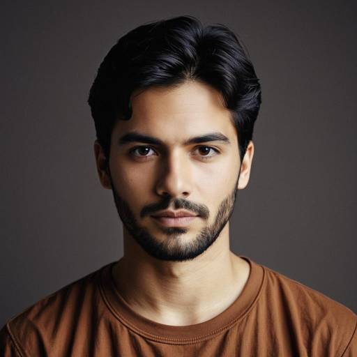 Portrait of Young Man with Beard